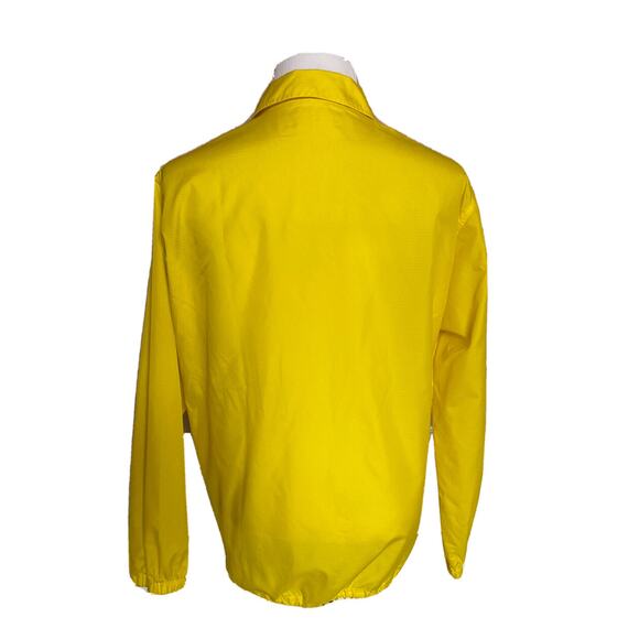 Versace Men's Button Down Yellow Raincoat Jacket S (46 Euro) A85203 IT NWT $1150 - Picture 6 of 11